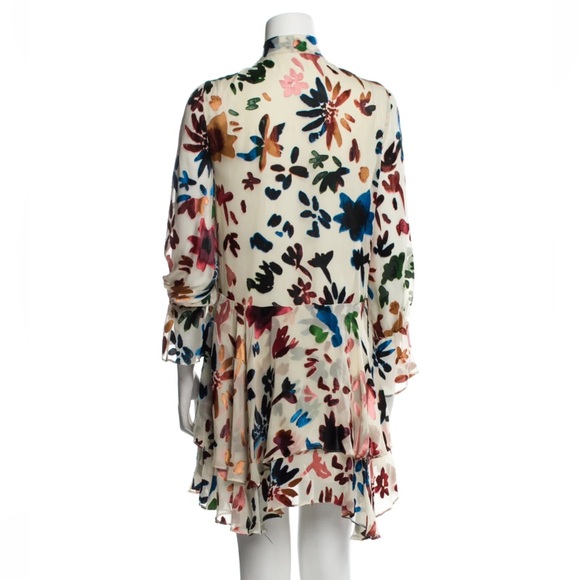 Alice + Olivia Moran Tiered Floral A-Line Dress - Picture 8 of 10